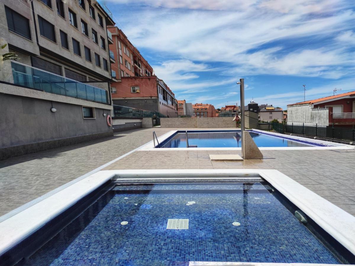 Desconectaengalicia Atico La Perla, Piscina Y Pista Tenis Sanxenxo Bagian luar foto